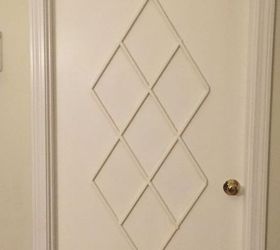 ugly slab door transformed with a mid century modern feel, doors, painting, repurposing upcycling