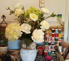some color and charm for an old clear case, crafts, repurposing upcycling