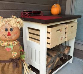 diy firewood and kindling storage, diy, outdoor furniture, rustic furniture, seasonal holiday decor, storage ideas, woodworking projects