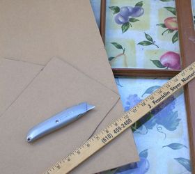 recycled window picture frame our fairfield home and garden, crafts, home decor, repurposing upcycling, Make a template for trimming pictures