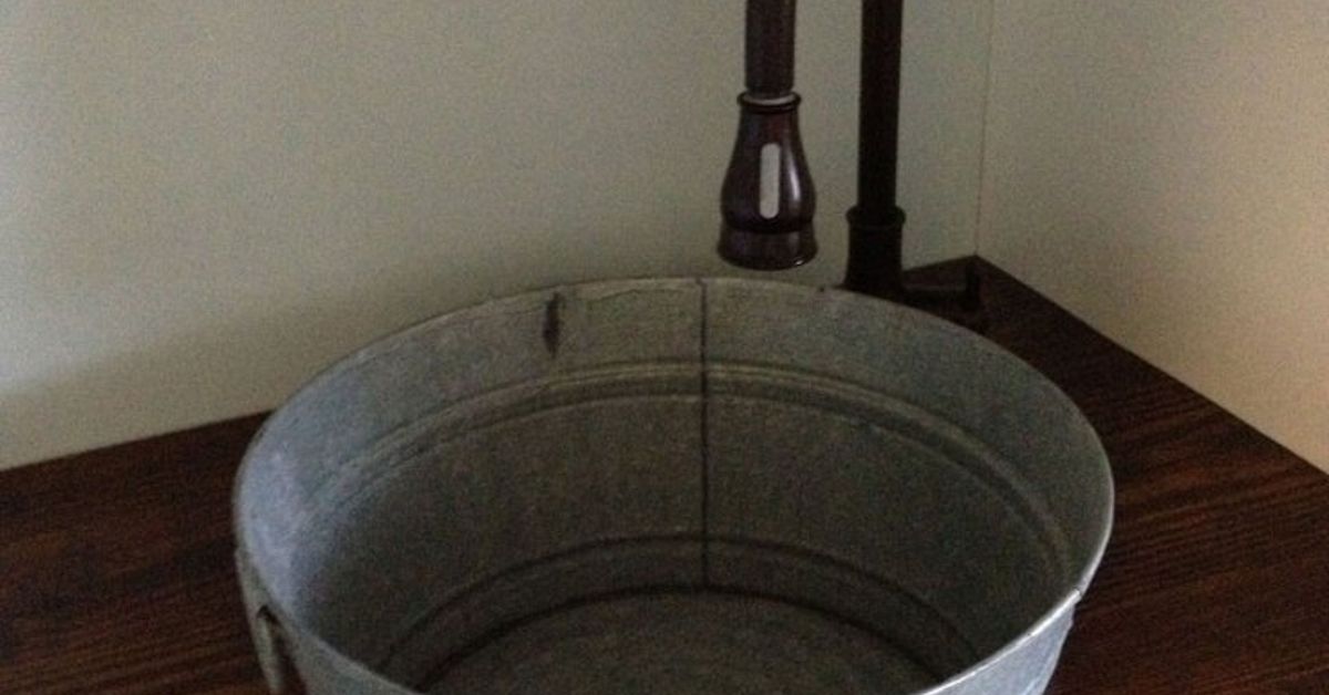 Making A Galvanized Tub Into A Sink Hometalk