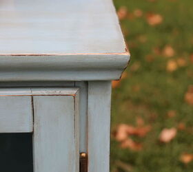 ikea cabinet refreshed with a shabby chic coastal look, painted furniture, shabby chic