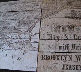 pottery barn inspired new york tiled map diy, crafts, decoupage, diy, home decor, pallet, repurposing upcycling, wall decor