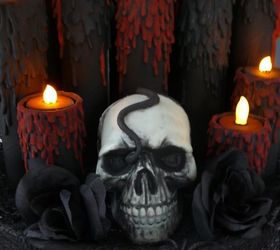 blood candles, crafts, halloween decorations, seasonal holiday decor