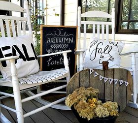 twelve on main fall porch tour, porches, seasonal holiday decor