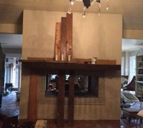 my husband made my dream fireplace come true, diy, fireplaces mantels, home improvement, living room ideas