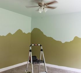 diy dinosaur themed nursery, bedroom ideas, home decor, painting, wall decor