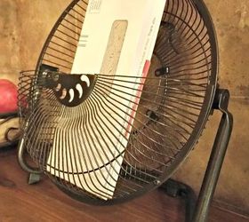 repurposed fan mail holder, organizing, repurposing upcycling