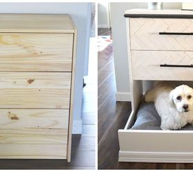 ikea hack rast dresser into dog bed, painted furniture, pets animals, repurposing upcycling