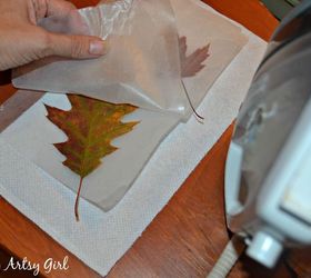 how to easily preserve fall leaves with an iron and wax paper, crafts, how to