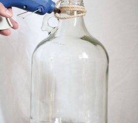 diy faux demijohn bottles, crafts, repurposing upcycling