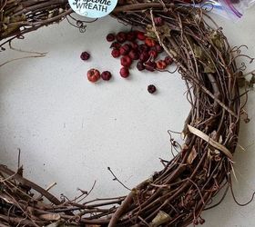 super easy grapevine fall wreath, crafts, seasonal holiday decor, wreaths