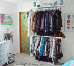 spare bedroom turned dressing room on a budget, bedroom ideas, closet, organizing