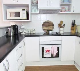 diy budget kitchen make over, flooring, home decor, kitchen design