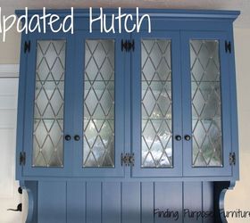 updated hutch from boring to beautiful, painted furniture