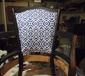 broken down slipper chair, painted furniture, reupholster