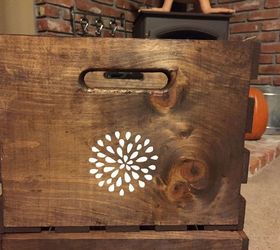 turn inexpensive plain jane crates into fancy decorative crates, crafts, repurposing upcycling, storage ideas