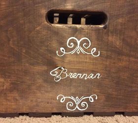 turn inexpensive plain jane crates into fancy decorative crates, crafts, repurposing upcycling, storage ideas