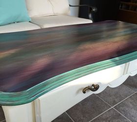 just a coffee table no way this is art spitchallenge, painted furniture, I m in Love