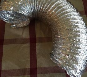 my dryer vent hose pumpkins, crafts, repurposing upcycling, seasonal holiday decor