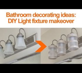 diy bathroom lighting fixture makeover, bathroom ideas, diy, electrical, lighting