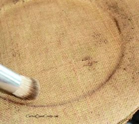 burlap chargers diy, crafts, decoupage