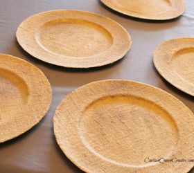 burlap chargers diy, crafts, decoupage