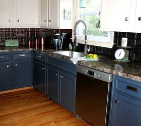 painted kitchen cabinet makeover reveal, kitchen cabinets, kitchen design, painting