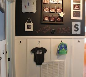 a kid s hallway for 60, chalkboard paint, foyer, painting, wall decor