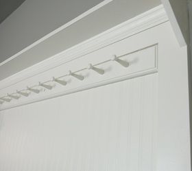 diy beadboard shaker peg coat rack, diy, foyer, wall decor, woodworking projects