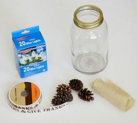 lighted potpourri jar, crafts, mason jars, seasonal holiday decor