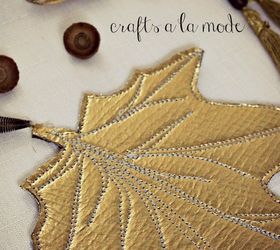 leaf coasters diy, crafts