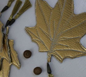 leaf coasters diy, crafts