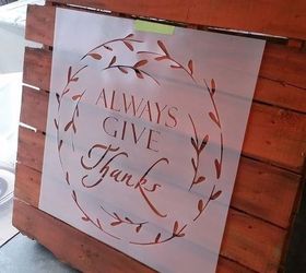 always give thanks pallet project, pallet, seasonal holiday decor, thanksgiving decorations