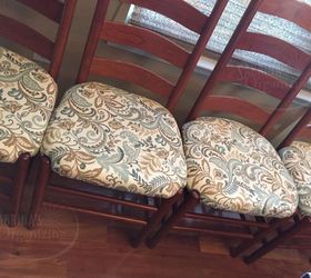 diy dining room chair repair tips, painted furniture, repurposing upcycling, reupholster