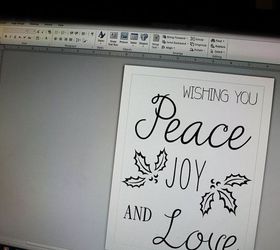 blogger inspired illuminated christmas wall art, christmas decorations, crafts, wall decor