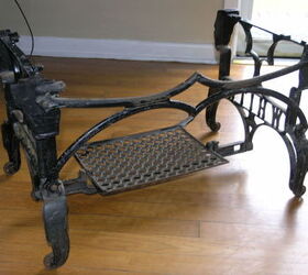 salvaged treadle sewing machines, painted furniture, repurposing upcycling