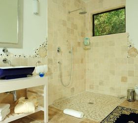 shells and pebbles brighten up a bathroom, bathroom ideas, wall decor, Another bathroom