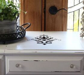 black and white dressing table, painted furniture