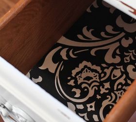 black and white dressing table, painted furniture