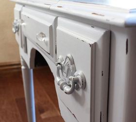 black and white dressing table, painted furniture