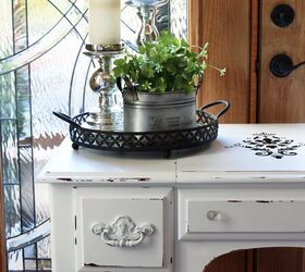 black and white dressing table, painted furniture