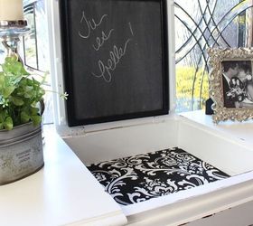 black and white dressing table, painted furniture