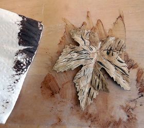 chalk painted dollar store leaves tutorial colors, crafts, how to, seasonal holiday decor