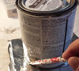 aluminium foil polish stars, christmas decorations, crafts, repurposing upcycling