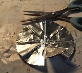 aluminium foil polish stars, christmas decorations, crafts, repurposing upcycling