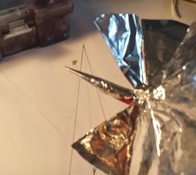 aluminium foil polish stars, christmas decorations, crafts, repurposing upcycling