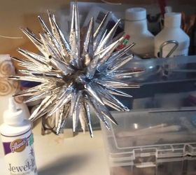 aluminium foil polish stars, christmas decorations, crafts, repurposing upcycling