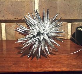 aluminium foil polish stars, christmas decorations, crafts, repurposing upcycling