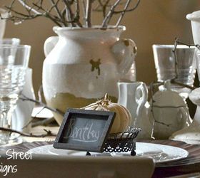 creating a fall tablescape, chalkboard paint, crafts, dining room ideas, seasonal holiday decor, thanksgiving decorations